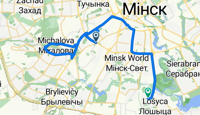 проспект Жукова, Минск до улица Павла Шпилевского, Минск