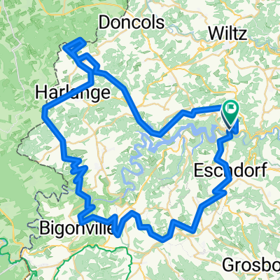 Rue de Lultzhausen naar Rue de Lultzhausen