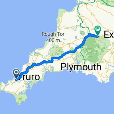 Lower Merritts Hill, Redruth to Exeter Road, Okehampton