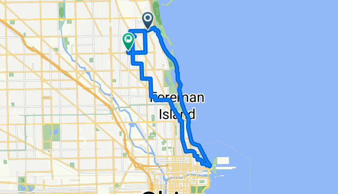 N Halsted St, Chicago to W School St, Chicago