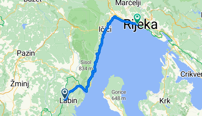 Černjuli, Vinež - Trg kralja Tomislava, Fiume