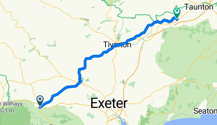Exeter Road, Okehampton to Wellington, Wellington