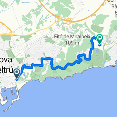 Passeig Marítim, Vilanova i la Geltrú a Sitges