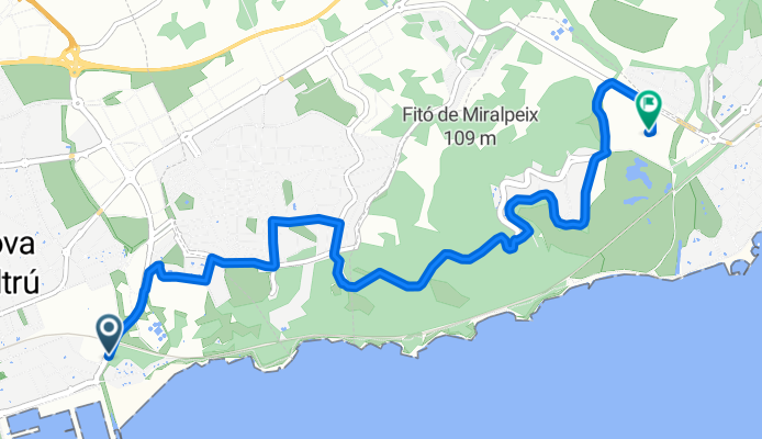 Passeig Marítim, Vilanova i la Geltrú a Sitges