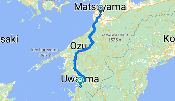 Matsuyama to Uwajima