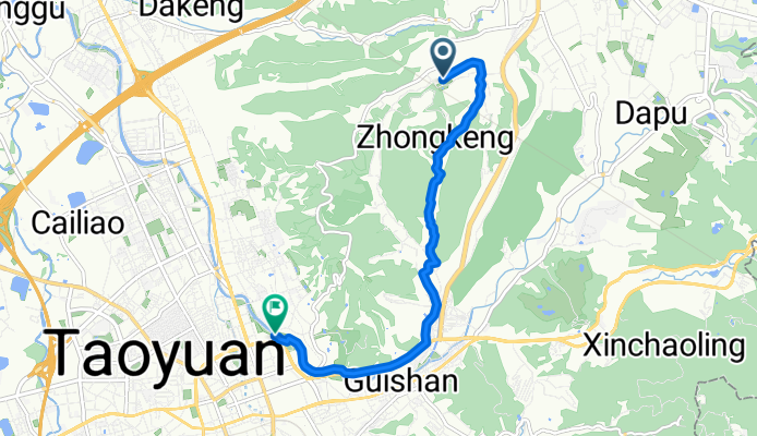 Xiahu St, Guishan District to Sanyuan St Ln 47, Taoyuan District