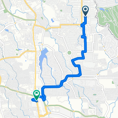 Route from Golden St Blk Lot
