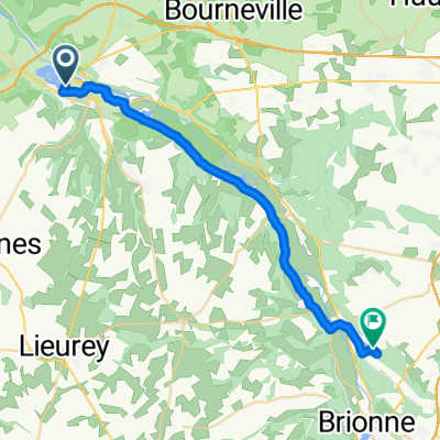 Rue des Cygnes, Pont-Audemer à Rue Guillaume de la Tremblaye, Le Bec-Hellouin