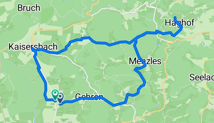 Route in Gebenweiler