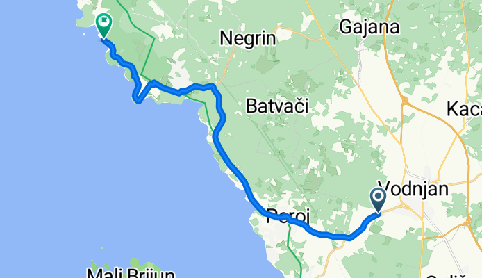 Fažanska cesta nach Mon Perin Camping Resort - Colona Area