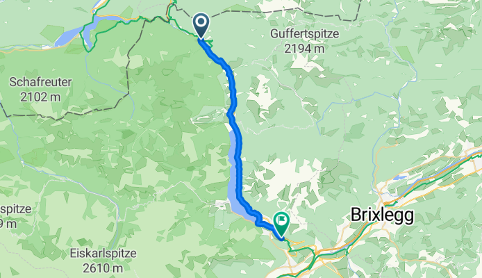 Klammbachstraße, Achenkirch nach Ebener Straße, Eben am Achensee