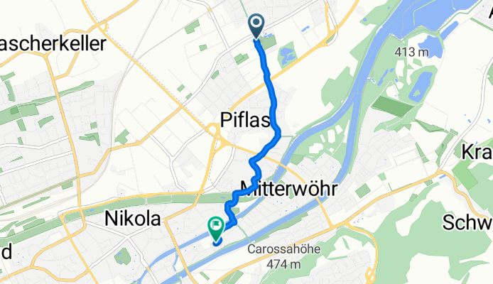 Schinderstraßl, Ergolding nach Isarweg, Landshut