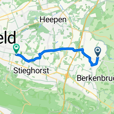 Laßheider Weg, Bielefeld nach Otto-Brenner-Straße, Bielefeld