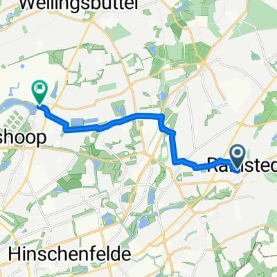 Rahlstedter Bahnhofstraße nach Bramfelder See