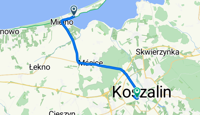 Bolesława Chrobrego, Mielno nach Kolejowa, Köslin