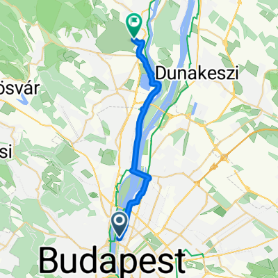 Pozsonyi út, Budapest to Rózsa utca, Szentendre