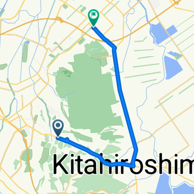 西の里, 北広島市へ野幌松並町, 江別市