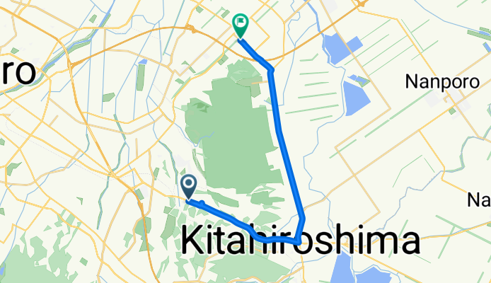 西の里, 北広島市へ野幌松並町, 江別市