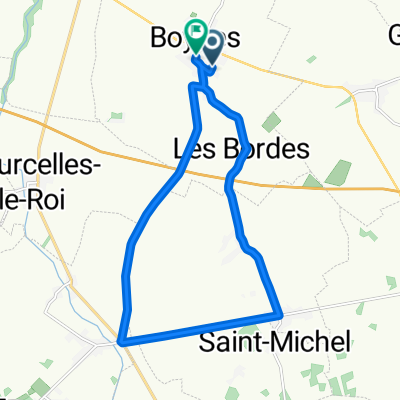 Rue de Chalmont, Boynes à Ruelle aux Loups, Boynes