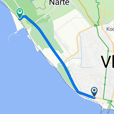 Route zu Plazhi Narta