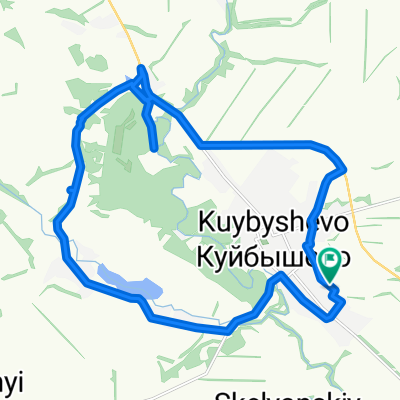 От Восточная улица 57, Куйбышево до Восточная улица 55, Куйбышево