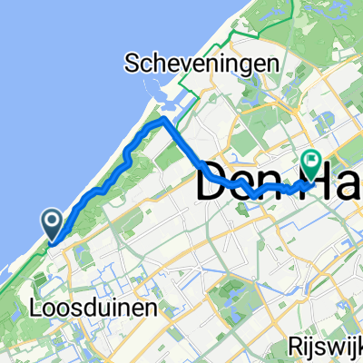 Route in The Hague