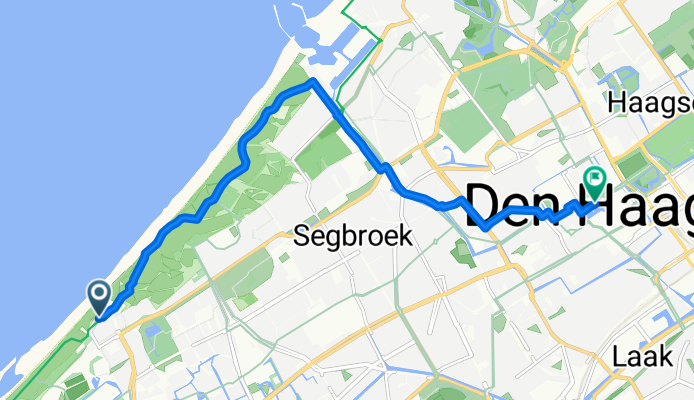 Route in The Hague