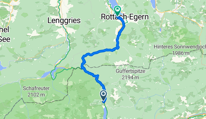 Achental, Achenkirch nach Fischerstraße, Rottach-Egern