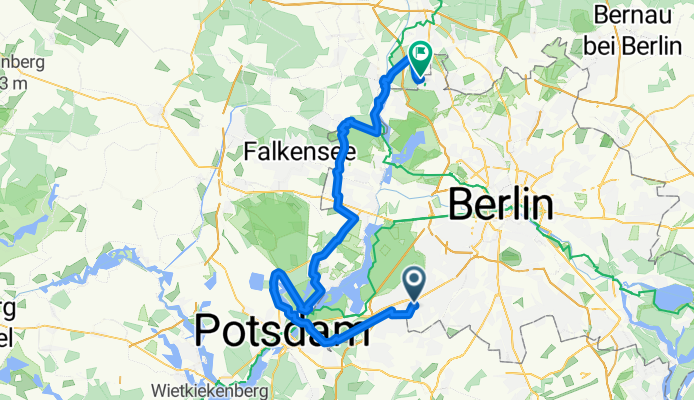 Mauerweg S-Zehlendorf nach S-Frohnau