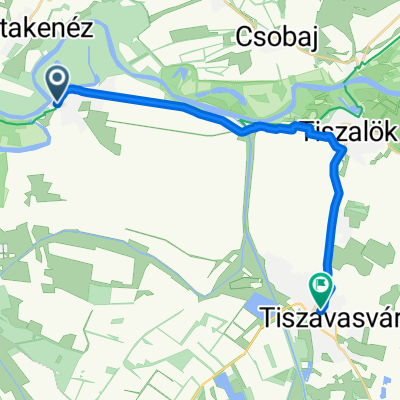 Halász út, Tiszadada - Honfoglalás utca, Tiszavasvári