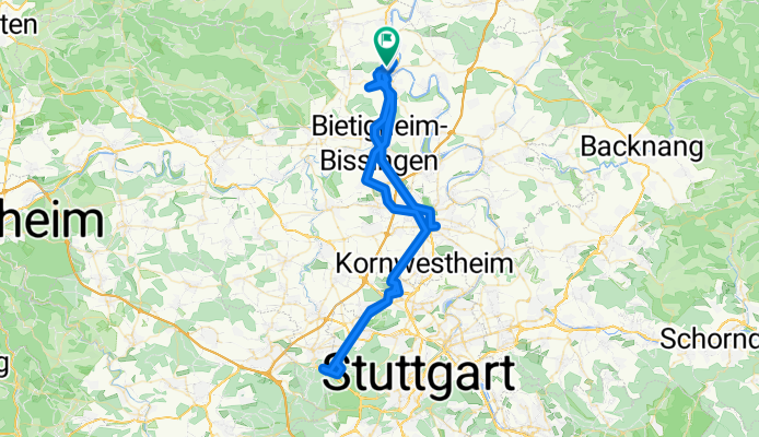 Route nach Urbanstraße