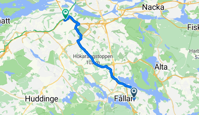 Tornslingan, Trångsund to Västberga allé, Hägersten