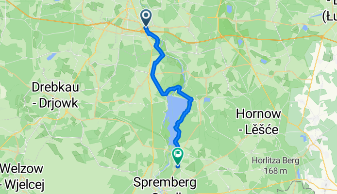 Große Mühle, Cottbus nach Liebigstraße, Spremberg