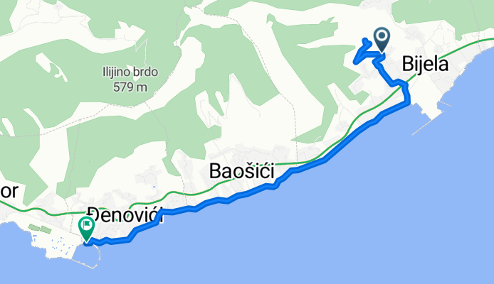 Put Sv. apostola Petra i Pavla, Bijela až Đenovići