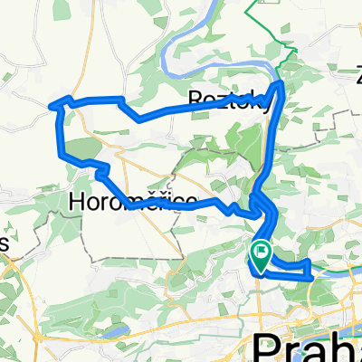 Route in Prague