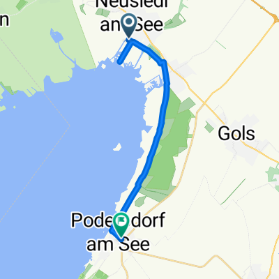 Sportzentrum, Neusiedl am See to Hauptstraße, Podersdorf am See