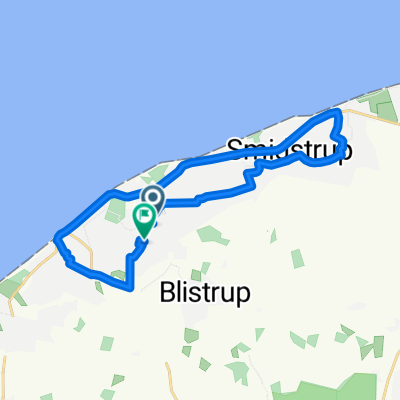 Anti-clockwise Tinkerup-Rågeleje 18km