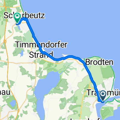 Vorderreihe, Lübeck nach Am Bürgerhaus, Scharbeutz