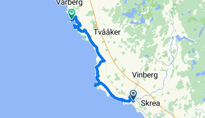 Fåborgsvägen, Falkenberg to Olas gata, Varberg