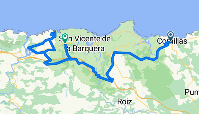 Calleja de las Animas, Comillas to Poblado Santillan, San Vicente de la Barquera