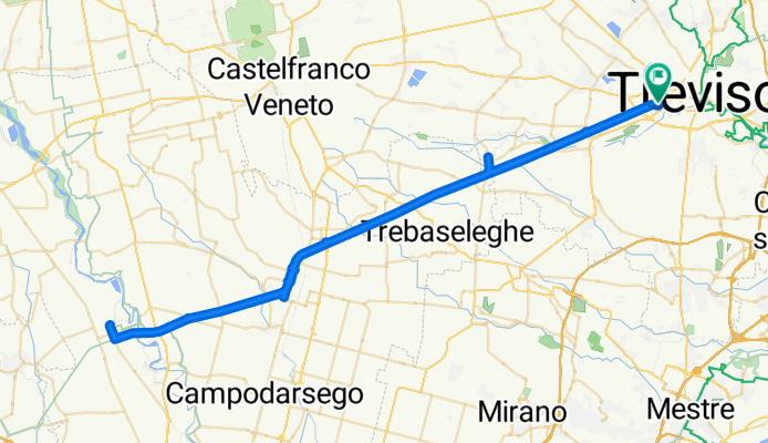 Da Treviso a Piazzola sul Brenta e ritorno