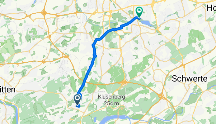 Am Nierkamp, Herdecke to Weingartenstraße, Dortmund