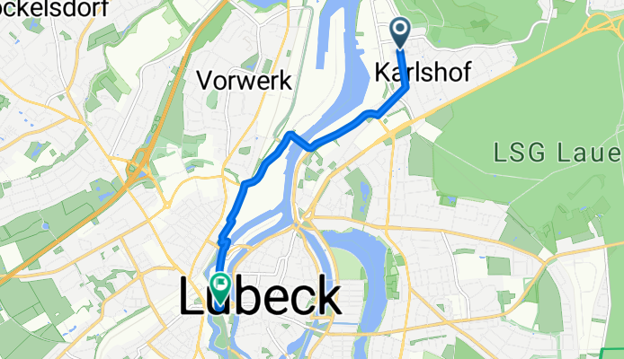 An der Hülshorst, Lübeck a Holstentorplatz, Lübeck