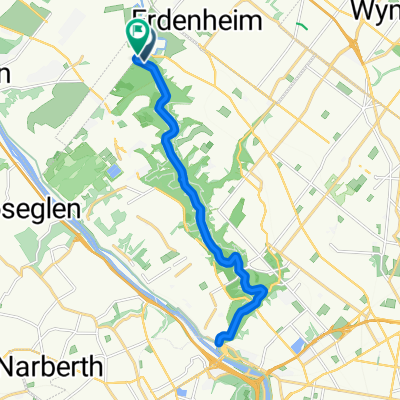 Forbidden Drive Trail, Philadelphia to W Northwestern Ave, Philadelphia