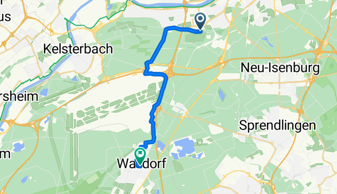 Lyoner Straße, Frankfurt am Main nach Farmstraße, Mörfelden-Walldorf