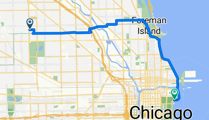 N Sawyer Ave, Chicago to Lakefront Trail, Chicago