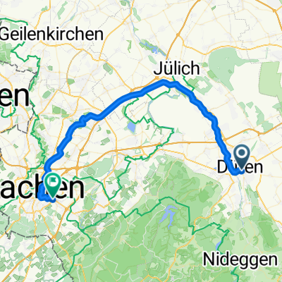 Von Düren bis Aachen