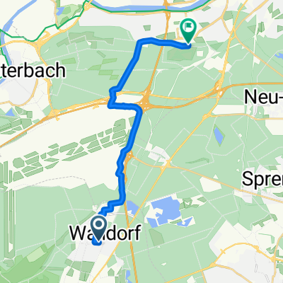 Farmstraße, Mörfelden-Walldorf nach Lyoner Straße, Frankfurt am Main
