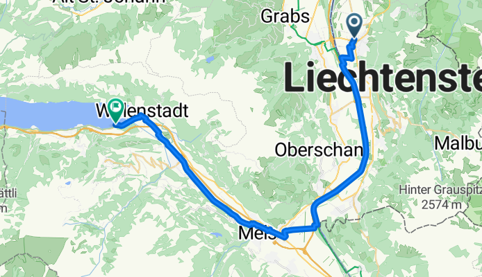 Bahnstrasse, Schaan to Walenseestrasse, Mols