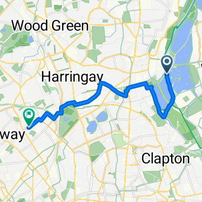 Waltham Forest, London to Hornsey Road, London
